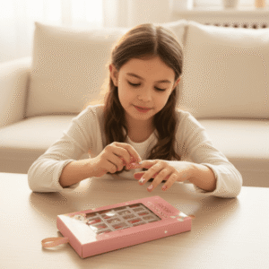 Febble - Kids Pink Bunny False Nails